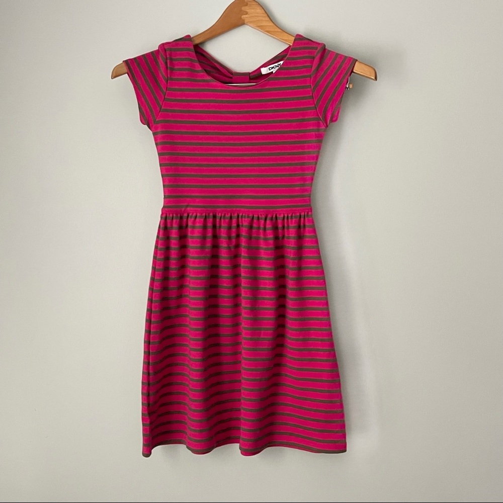 Girls DKNY Striped Dress Size M